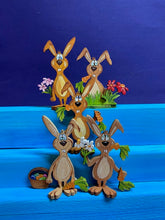 Lade das Bild in den Galerie-Viewer, Hasenset zum Hinstellen (3er bzw. 5er Set)