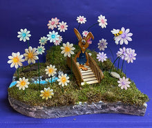 Lade das Bild in den Galerie-Viewer, Komplettset: Styroporherz ca. 30cm mit Fluss und Brücke und viel Zubehör