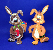 Lade das Bild in den Galerie-Viewer, Hasen zum Stellen in 7cm aus Holz