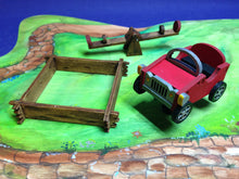 Lade das Bild in den Galerie-Viewer, Wackelauto, Sandkasten und Wippe für Spielplatz