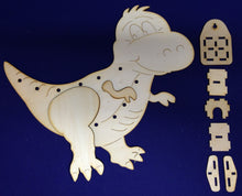 Lade das Bild in den Galerie-Viewer, Lampe Mopsy-Dino aus Holz