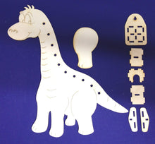 Lade das Bild in den Galerie-Viewer, Lampe Dino aus Holz