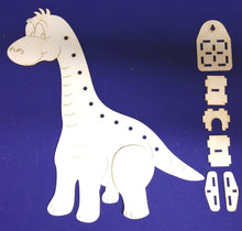 Lade das Bild in den Galerie-Viewer, Lampe Dino aus Holz