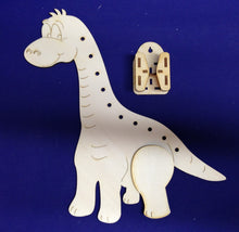 Lade das Bild in den Galerie-Viewer, Lampe Dino aus Holz