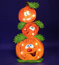 Lade das Bild in den Galerie-Viewer, 3 Kürbisse übereinander zum Stellen