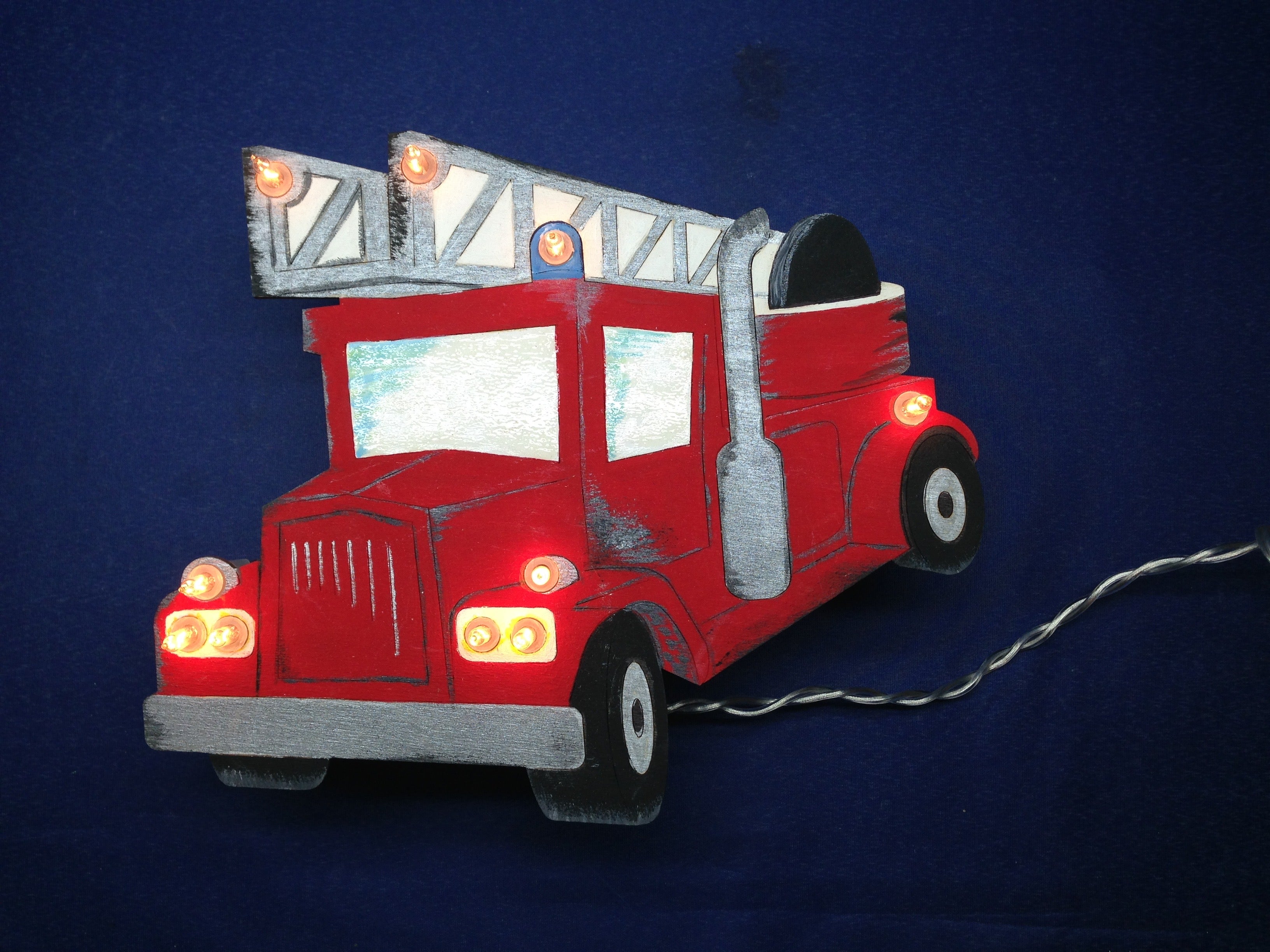 Feuerwehr 3D-Nachtlicht Mit 16 Farben & Fernbedienung – Dimmbare Illusionslampe, Perfekt Als Geschenk Für Männer
