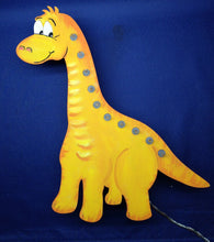 Lade das Bild in den Galerie-Viewer, Dino Lampe aus Holz