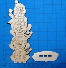 Lade das Bild in den Galerie-Viewer, 3 Schneemänner übereinander zum stellen