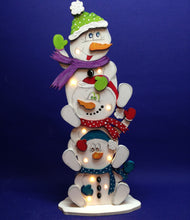 Lade das Bild in den Galerie-Viewer, 3 Schneemänner übereinander zum stellen