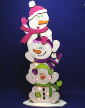 Lade das Bild in den Galerie-Viewer, 3 Schneemänner übereinander zum stellen