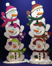 Lade das Bild in den Galerie-Viewer, 3 Schneemänner übereinander zum stellen