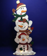 Lade das Bild in den Galerie-Viewer, 3 Schneemänner übereinander zum stellen