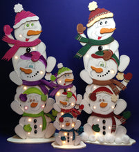 Lade das Bild in den Galerie-Viewer, 3 Schneemänner übereinander zum stellen