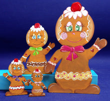 Lade das Bild in den Galerie-Viewer, Lebkuchenmännchen, winkend, mit Kirsche auf dem Kopf