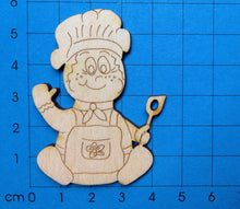 Lade das Bild in den Galerie-Viewer, Lebkuchenmännchen mit Kochmütze und Kochlöffel