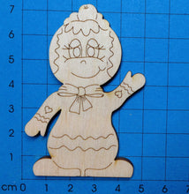 Lade das Bild in den Galerie-Viewer, Lebkuchenmännchen, winkend, mit Kirsche auf dem Kopf