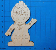 Lade das Bild in den Galerie-Viewer, Lebkuchenmännchen, winkend, mit Kirsche auf dem Kopf