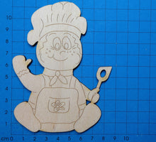 Lade das Bild in den Galerie-Viewer, Lebkuchenmännchen mit Kochmütze und Kochlöffel