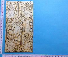 Lade das Bild in den Galerie-Viewer, Skihasen zum Stellen in 7cm aus Holz
