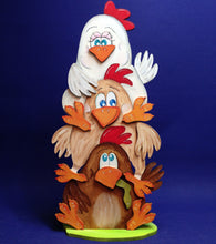 Lade das Bild in den Galerie-Viewer, verrückte Hühner, übereinander, zum Stellen