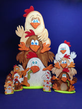 Lade das Bild in den Galerie-Viewer, verrückte Hühner, übereinander, zum Stellen