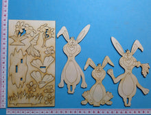 Lade das Bild in den Galerie-Viewer, Hasenset zum Hinstellen (3er bzw. 5er Set)