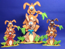 Lade das Bild in den Galerie-Viewer, Hasen zum Hinstellen, 2 übereinander