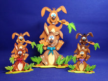 Lade das Bild in den Galerie-Viewer, Hasen zum Hinstellen, 2 übereinander