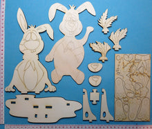 Lade das Bild in den Galerie-Viewer, Hasen zum Hinstellen, 2 übereinander