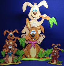 Lade das Bild in den Galerie-Viewer, Hasen zum Hinstellen, 2 übereinander