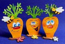 Lade das Bild in den Galerie-Viewer, Karotten mit Gesicht