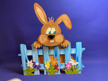 Lade das Bild in den Galerie-Viewer, Hase und Hasenmädchen für Zaun