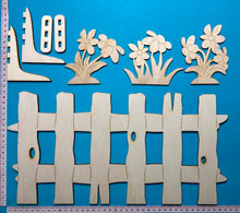 Lade das Bild in den Galerie-Viewer, Zaun mit und ohne Ständer aus Holz