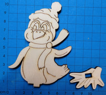 Lade das Bild in den Galerie-Viewer, Pinguinbaby, flatternd, nach linksschauend, zum Hinstellen