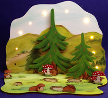 Lade das Bild in den Galerie-Viewer, Komplettset: Bogen, gewellt mit Bäume und Füchse