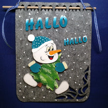 Lade das Bild in den Galerie-Viewer, Türschal aus Filz breit Jugendstil