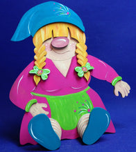 Lade das Bild in den Galerie-Viewer, sitzender Wichtel und Wichteldame