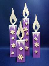 Lade das Bild in den Galerie-Viewer, Flamme aus Holz für Kantholz