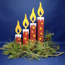 Lade das Bild in den Galerie-Viewer, Flamme aus Holz für Kantholz Kerze