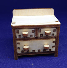 Lade das Bild in den Galerie-Viewer, Kommode aus Holz / Wickeltisch mit 3 Schubladen