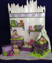 Lade das Bild in den Galerie-Viewer, Komplettset aus Holz: Kinderzimmer Mädchen