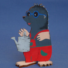 Lade das Bild in den Galerie-Viewer, Maulwurf als Standfigur aus Holz