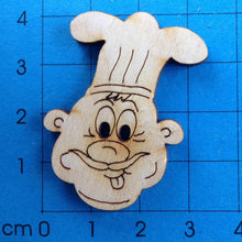 Lade das Bild in den Galerie-Viewer, 4cm Knopf zum Nähen, Knopf aus Holz, Knöpfe zum Dekorieren, Koch als Knopf, Holzknopf, Knöpfe zum Bemalen, Knöpfe, Knöpfe mit Gesicht, Knopf zum Basteln, Tiereknöpfe, Tiereknöpfe, Koch als Knopf, Knöpfe, Knopf aus Holz, Knopf zum Nähen, Knöpfe zum Dekorieren, Knöpfe mit Gesicht, Knöpfe zum Bemalen, Holzknopf, Knopf zum Basteln, BTH 5404