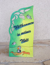 Lade das Bild in den Galerie-Viewer, Schilder für den Eingang, Türschild, Schild zur Geburt, Holzideen , Holz bemalen, Basteln mit Holz, Schild zur Hochzeit basteln, Schilder zum Basteln, Schild zum Geburtstag, Schild fürs Kinderzimmer, Schild zur Taufe, Basteln mit Holz für Kinder, Schilder aus Holz, RSH 3040