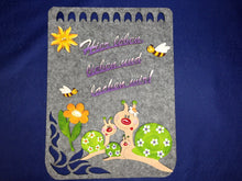 Lade das Bild in den Galerie-Viewer, Türschal aus Filz breit Jugendstil