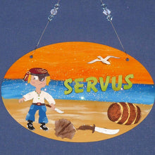 Lade das Bild in den Galerie-Viewer, Holzteile bemalen, Basteln mit Holz, Türschilder basteln, Pirat diy mit Zubehör, Pirat basteln, Piratenschiff zum Bemalen, Basteln mit Kindern, Holzteilchen zum Anmalen, PRH 1214