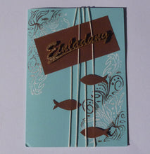 Lade das Bild in den Galerie-Viewer, Stempel Filigran mit Fisch 10 cm Stempel mit Holzgriff, Stempel für Kartengestaltung, Stempel für Hochzeit, Stempel für scrapbooking, Stempel für Holz, Stempeln, Fische Stempel, Stempel für Kinder, Stempelideen, Stempel für Geschenke, SPG 3310