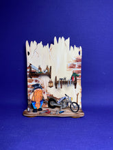 Lade das Bild in den Galerie-Viewer, Wichtel als Rocker mit Motorrad und Werkzeug aus Holz Holzartikel zum Basteln , Rocker, Moped, Biker , Bastelideen für fairy house , Wichtellandschaft, Wichtel aus Holz, Wichtelfrau , Wichtelhausbasteln, Wichtelmann, Fairyhouse Landschaften , Holzartikel zum Bemalen , Wichtelhaus , Fairyhousezumbasteln , Werkzeug, Wichtel für Fairy House, Fairyhouse , Geschenkideen zum selber Basteln, Wichtelkind, WHL 6583SB
