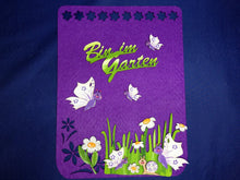 Lade das Bild in den Galerie-Viewer, Türschal aus Filz breit mit Blumen