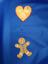 Lade das Bild in den Galerie-Viewer, Lebkuchenfrau mit Schleife aus Holz